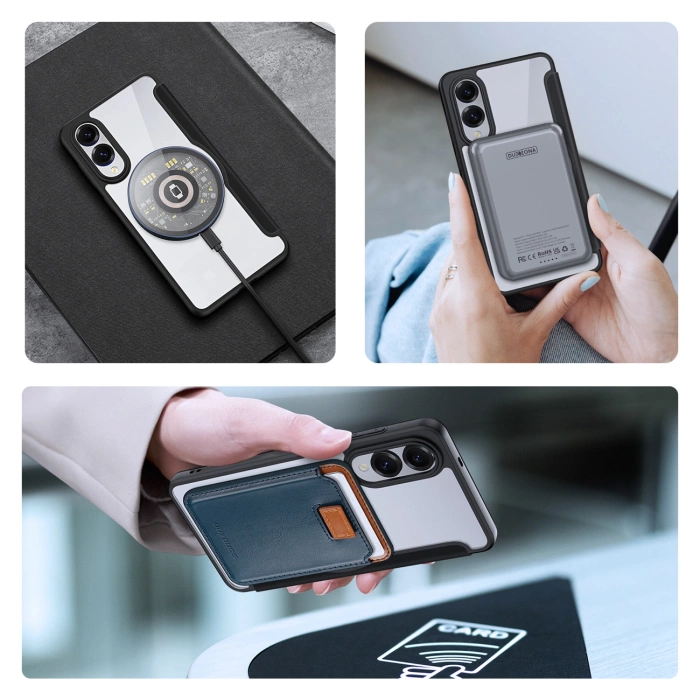 Dux Ducis Skin X Pro Hülle mit MagSafe für Samsung Galaxy S25 Edge - Schwarz