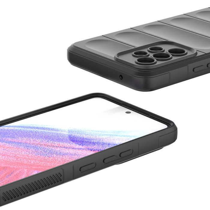 Magic Shield Case Case pour Samsung Galaxy A53 5G Housse blindée flexible Noir