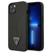 Guess GUHCP14MPSATLK iPhone 14 Plus 6.7" black/black hardcase SaffianoTriangle Logo