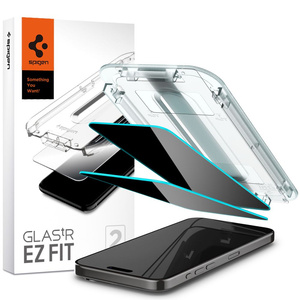 Vidrio Templado Spigen Glas.tr "ez Fit" 2-pack iPhone 15 Pro Max Privacy