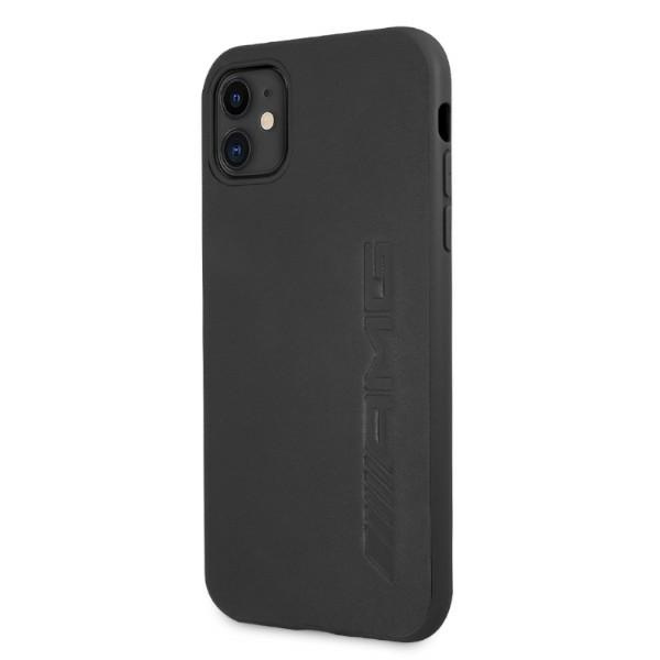 AMG AMHCN61DOLBK iPhone 11 6.1" schwarz/schwarz hartcase Leder Hot Stamped