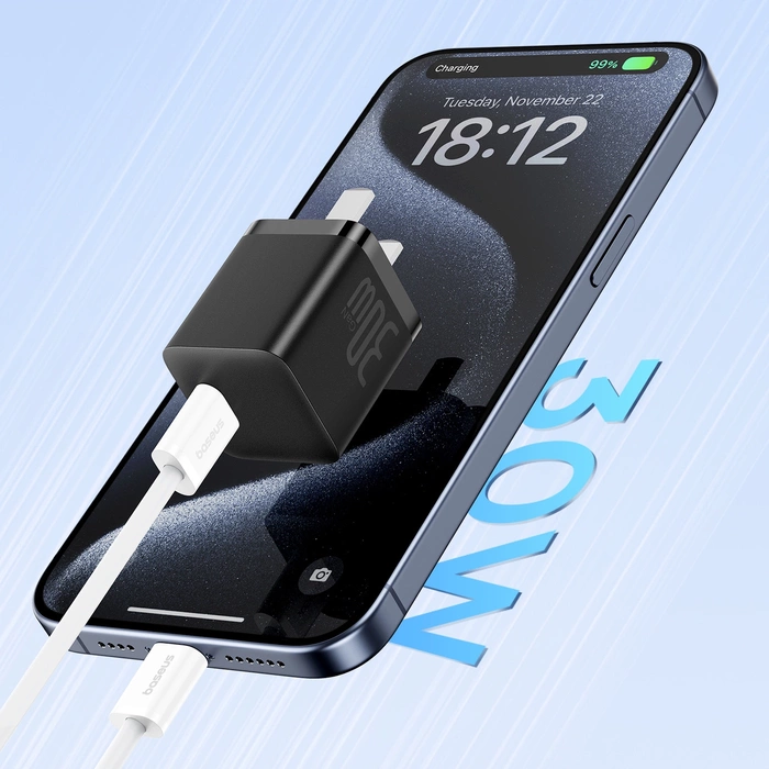 Baseus Superior Series ll USB-C - Cavo USB-C 30W 480Mb/s 1m - bianco