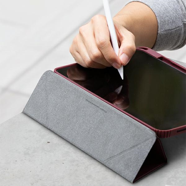 Uniq pouzdro pro Moven iPad Pro 11&quot; (2021/2020) Antimikrobiální šedá / uhlově šedá