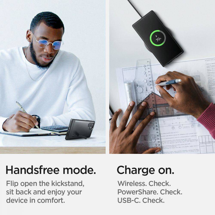 Pouzdro SPIGEN Tough Armor Galaxy S21 Black Black Case