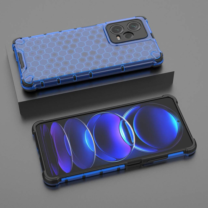 Funda Honeycomb para Xiaomi Redmi Note 12 Pro+ funda híbrida blindada azul