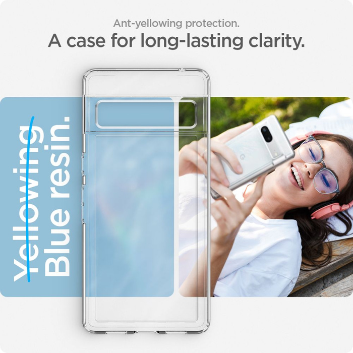 Spigen Ultra Hybrid GOOGLE PIXEL 7 Case CRYSTAL CLEAR
