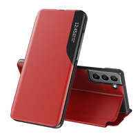 Custodia in ecopelle View Case elegante custodia con cover flip e funzione stand per Samsung Galaxy S22 + (S22 Plus) rossa