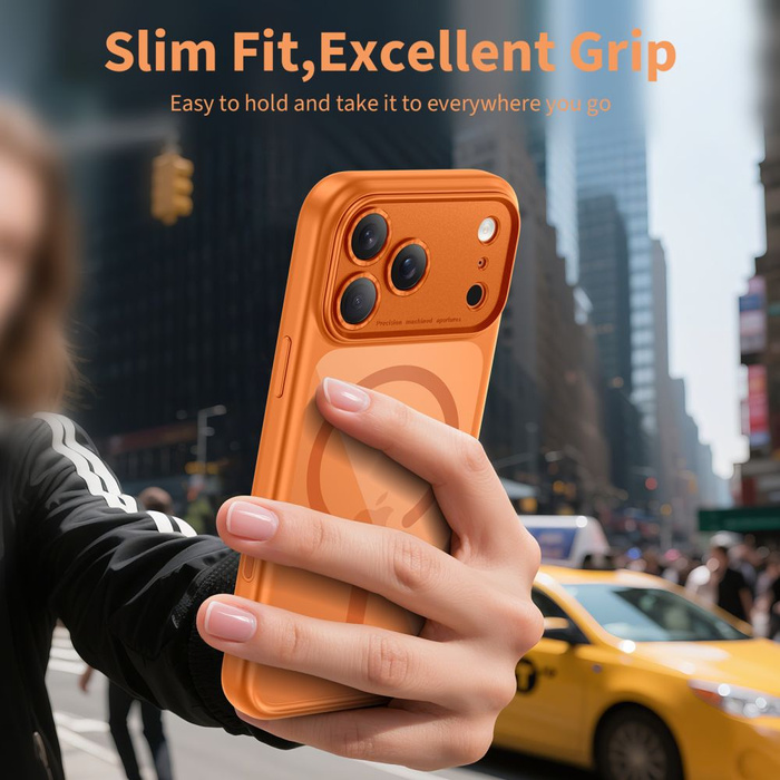 TECH-PROTECT MAGPEAK MAGSAFE CC IPHONE 17 PRO MAX COSMIC ORANGE/CLEAR