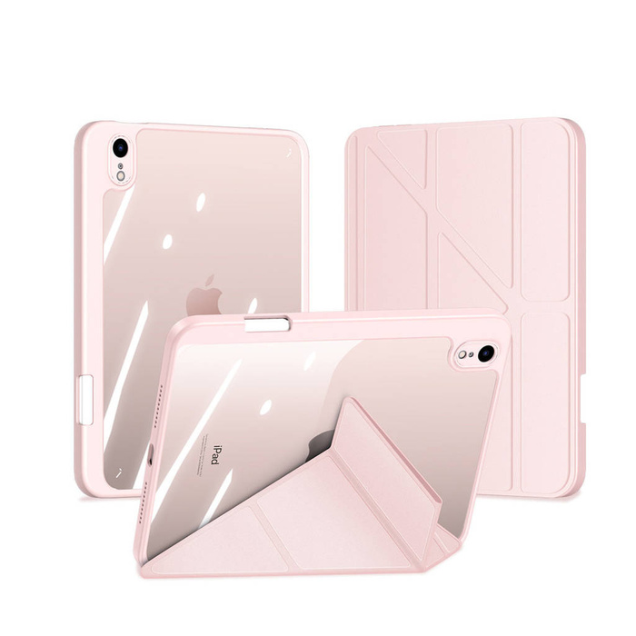 Dux Ducis Magi case for iPad mini 2021 smart cover with stand and storage for Apple Pencil pink