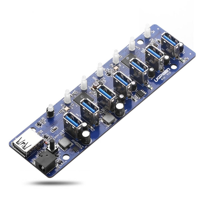 Ugreen multifunkční HUB 7v1 USB-A - 7xUSB-A 5Gb/s černý (US219)