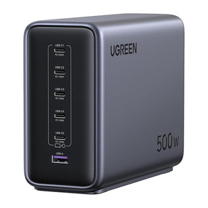 Charger Ugreen Nexode X759, 500W, 6 GaN ports (gray)