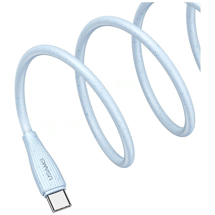 Kabel USAMS Green Series SJ716 60W USB-C do USB-C 1m niebieski
