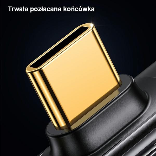 USAMS Kabel úhlový USB-C na USB-C PD 100W rychlonabíjení Iceflake Series 1,2 m bílá/bílá SJ584USB02 (US-SJ584)