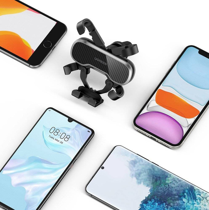 Ugreen gravity supporto per telefono veicolare nero (80539)