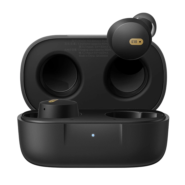 Casque sans fil Baseus Bowie E18 TWS ENC IPX4 - noir