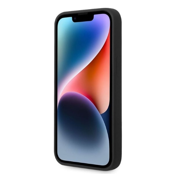 Telefontok Karl Lagerfeld iPhone 14 Plus 6.7" keménycase fekete/fekete szilikon Ikonik szilikon Ikonik