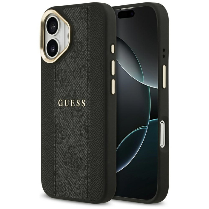 Etui Guess 4G Stripe MagSafe do iPhone   17 czarny