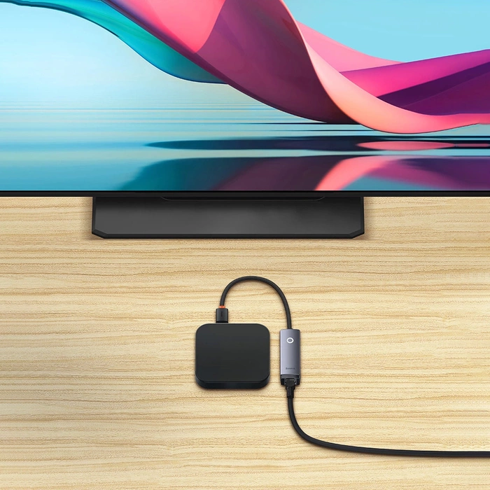 [RETURNED ITEM] Adattatore USB serie Baseus Lite - presa LAN RJ45 100Mbps grigio (WKQX000013)