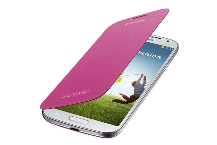 Case SAMSUNG Galaxy S4 SIV I9500 I9505 Flip Case EF-FI950BGESTA Pink