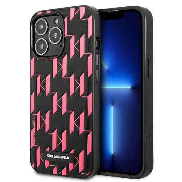 Karl Lagerfeld KLHCP13LMNMP1P iPhone 13 Pro / 13 6.1" hartcase rosa/rosa Monogramm Plaque