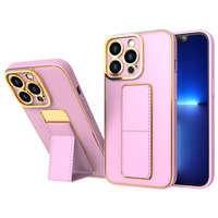 Nouveau Kickstand Case pour iPhone 12 Pro avec support rose