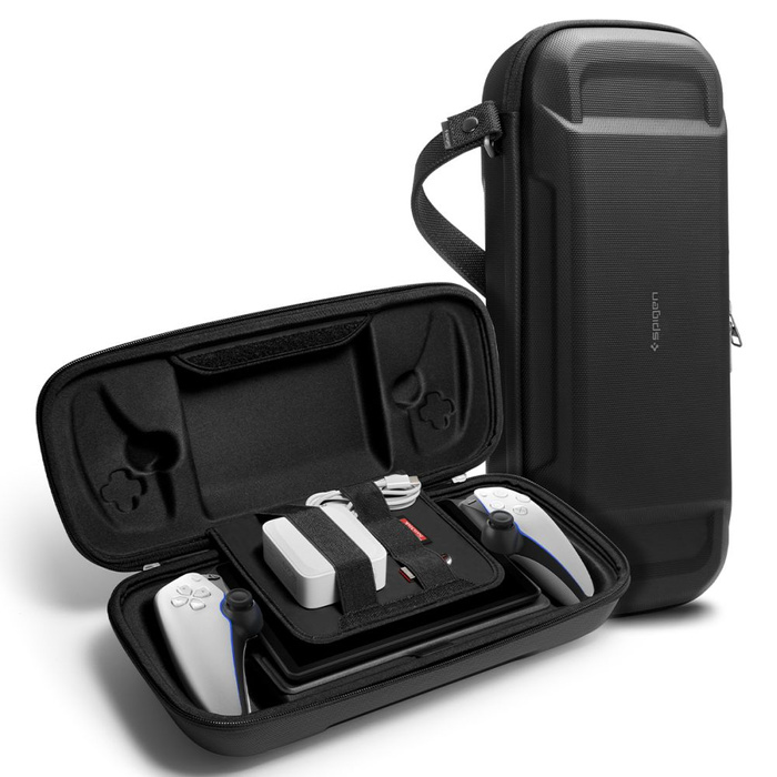 Funda Spigen Rugged Armor "pro" Sony Playstation Portal Negro Case