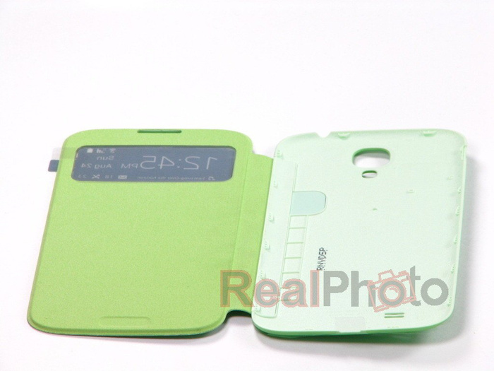 Puzdro SAMSUNG Galaxy S4 SIV I9500 I9505 Puzdro Flip S-VIEW EF-CI950BWEG Green