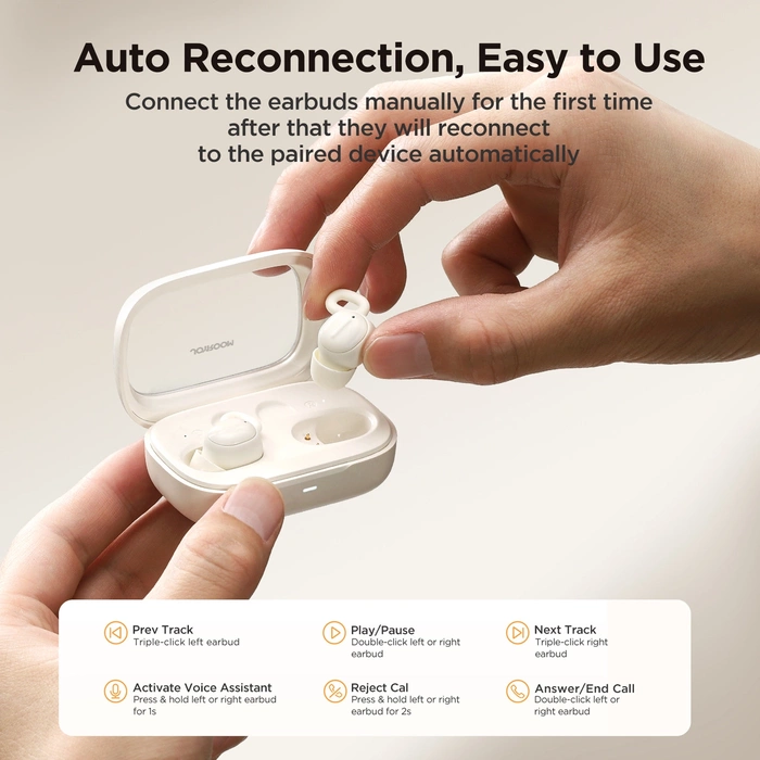 Sluchátka Joyroom JR-TS1 Cozydots Series TWS s Bluetooth 5.3 a potlačením hluku - černá