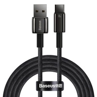 [RETURNED ITEM] Baseus Tungsten Gold kabel USB-A - USB-C 480Mb/s 100W 2m černý (CAWJ000101)