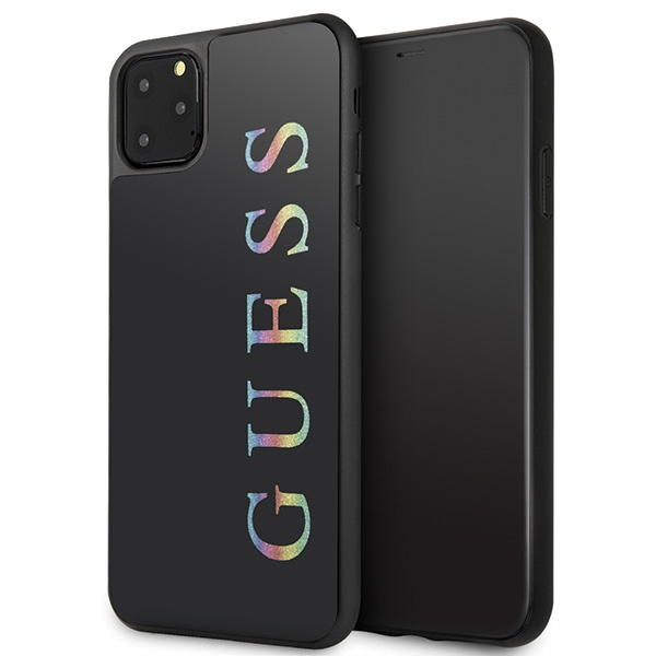 Case GUESS Apple iPhone 11 Pro Max Glitter Logo Black Case