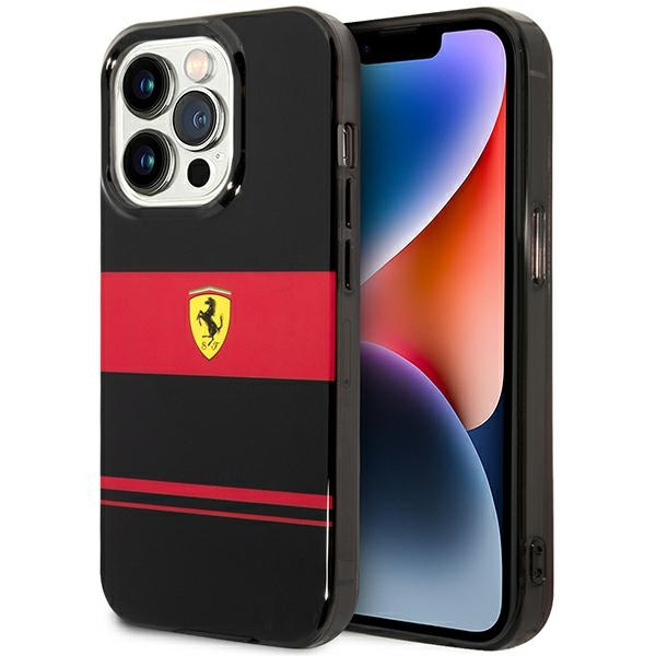 Hülle Ferrari FEHMP14LUCOK iPhone 14 Pro 6.1" schwarz/schwarz hartcase IMD Combi MagSafe Case