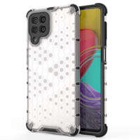Funda blindada Honeycomb con marco de gel para Samsung Galaxy M53 5G transparente