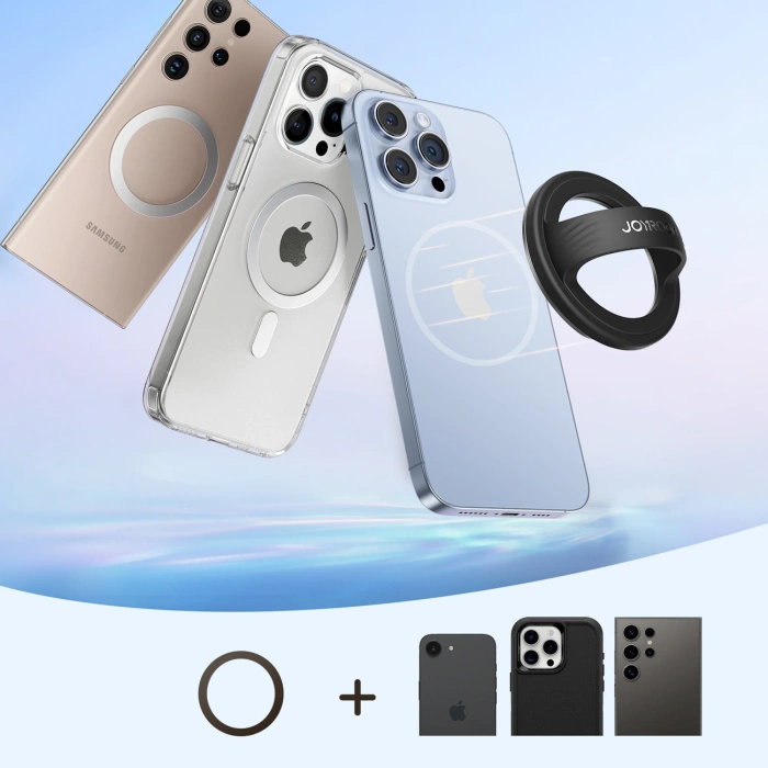 Ring magnetyczny Joyroom JR-ZS500 kompatybilny z MagSafe uchwyt - czarny