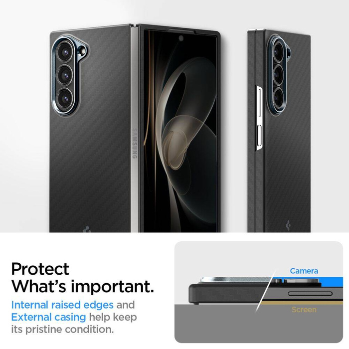 Coque Spigen Z Fold AIRSKIN GALAXY 6 ARAMID NOIR