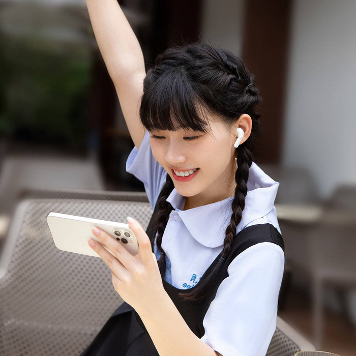 Baseus E3 Wireless Slúchadlá 5.0 TWS slúchadlá do uší vodotesné IP64 biele (NGTW080002)