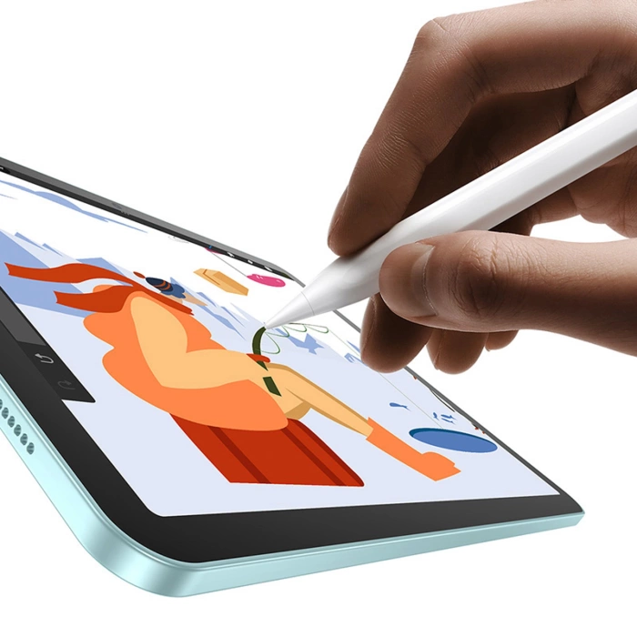 Baseus Smooth Writing 3 Active Stylus, kabelgebundener, wiederaufladbarer Stylus (Version mit Schreibwinkelerkennung) – Weiß