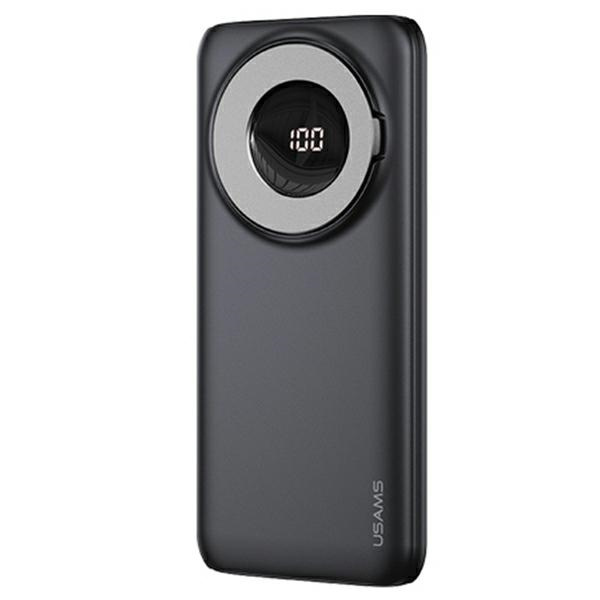 USAMS Powerbank PB62 10000mAh 20W QC3.0+PD Magnetic Wireless Fast Charge schwarz/schwarz 10KCD17101 (US-CD171)
