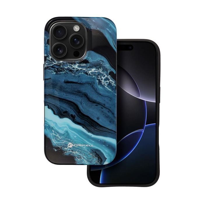 Etui na iPhone 16 PRO Forcell F-Protect Mirage zgodny z MagSafe Military Drop-Test deep sea