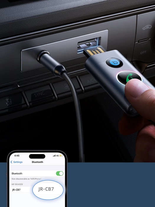 Joyroom JR-CB7 wireless car receiver - gray