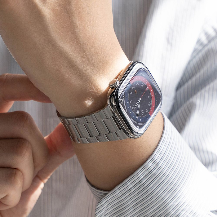 RINGKE METAL ONE AIR APPLE WATCH 8 / 9 / 10 / 11 / SE / ULTRA (44 / 45 / 46 / 49 MM) SILVER