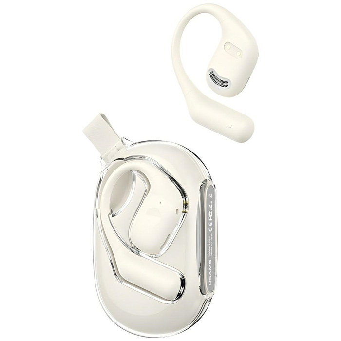USAMS Słuchawki Bluetooth 5.3 G26 OWS bezprzewodowe biały/white BHUUG02