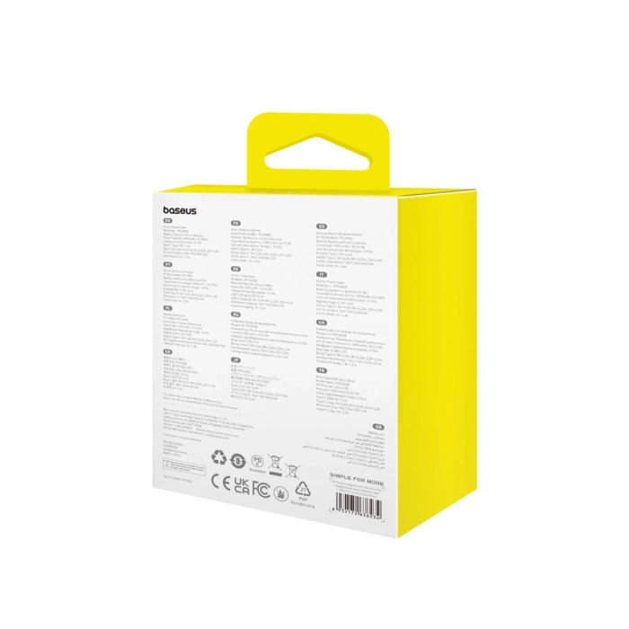 Baseus Mini-Powerbank 5000 mAh 20 W + USB-C-Kabel (20 V/3 A) – blau