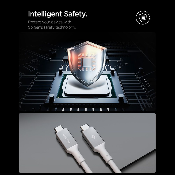 Spigen EB10020CC ESSENTIAL TYPE-C CABLE 100W 200CM WHITE