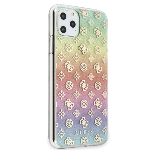 Coque GUESS Apple iPhone 11 Pro Max Iridescent 4G Peony Multicolour Hard Case