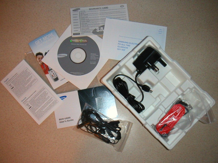 SAMSUNG U600 Set completo