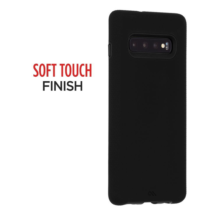 Hülle Samsung Galaxy S10+ Plus Case-Mate Tough Grip Schwarz Transparente Abdeckung