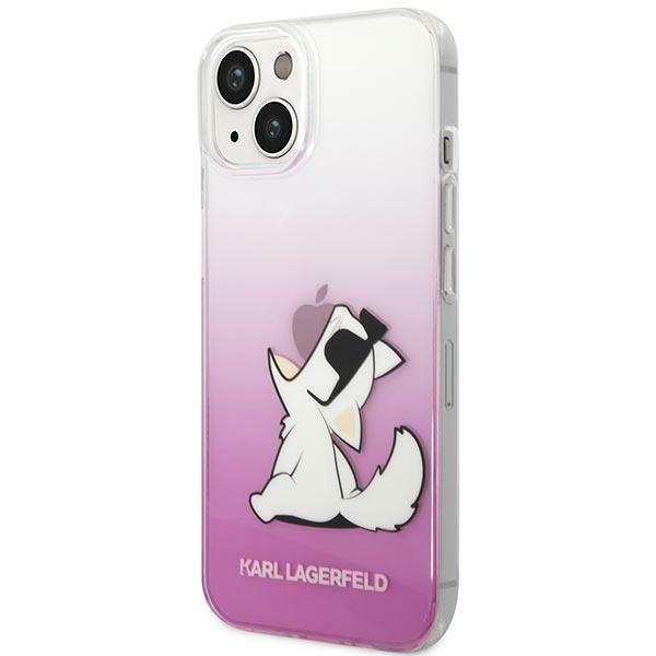 Hülle KARL LAGERFELD Apple iPhone 14 Plus Choupette Fun Pink Hartcase