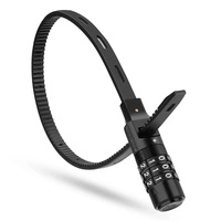 Lucchetto per bicicletta Rockbros 3240001001 per combinazione da 0,5 m - nero