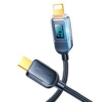 Joyroom USB C - Lightning 20W kabel s displejem nabíjecího výkonu 1,2 m černý (S-CL020A4)
