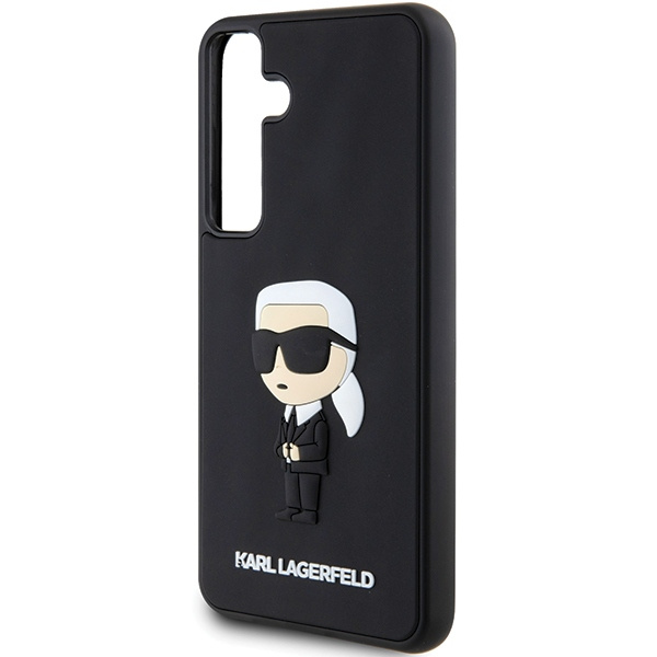 Etui Karl Lagerfeld KLHCS24S3DRKINK Samsung Galaxy S24 S921 czarny/black hardcase 3D Rubber Ikonik Case
